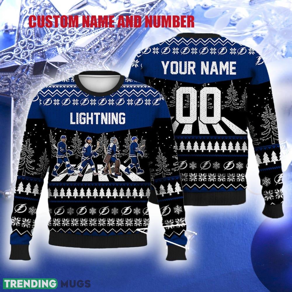 Custom Number And Name Lightning Walking Abbey Road Ugly Christmas Sweater Ice Hockey Fans Gift Familys - Custom Number And Name Lightning Walking Abbey Road Ugly Christmas Sweater Ice Hockey Fans Gift Familys Custom Number And Name Lightning Walking Abbey Road Ugly Christmas Sweater Ice Hockey Fans Gift Familys - Custom Number And Name Lightning Walking Abbey Road Ugly Christmas Sweater Ice Hockey Fans Gift Familys