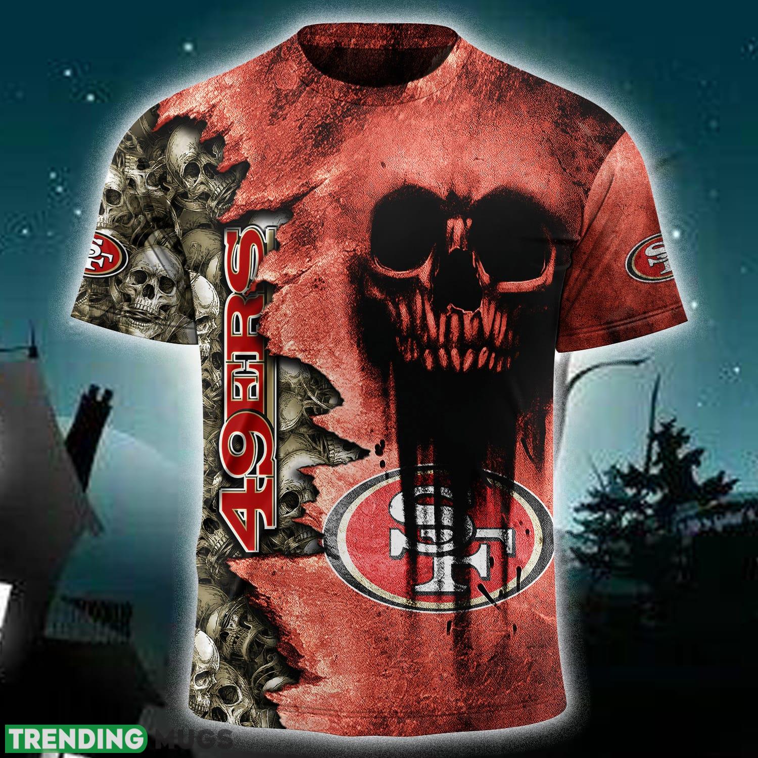 Custom Number And Name San Francisco 49ers NFL Skull Christmas Fans 3D T Shirt For Men And Women Gift - San Francisco 49ers-NFL Halloween Cemetery Skull Jersey LIMITED EDITION-SP09082346ID02_4 Custom Number And Name San Francisco 49ers NFL Skull Christmas Fans 3D T Shirt For Men And Women Gift - San Francisco 49ers-NFL Halloween Cemetery Skull Jersey LIMITED EDITION-SP09082346ID02_4