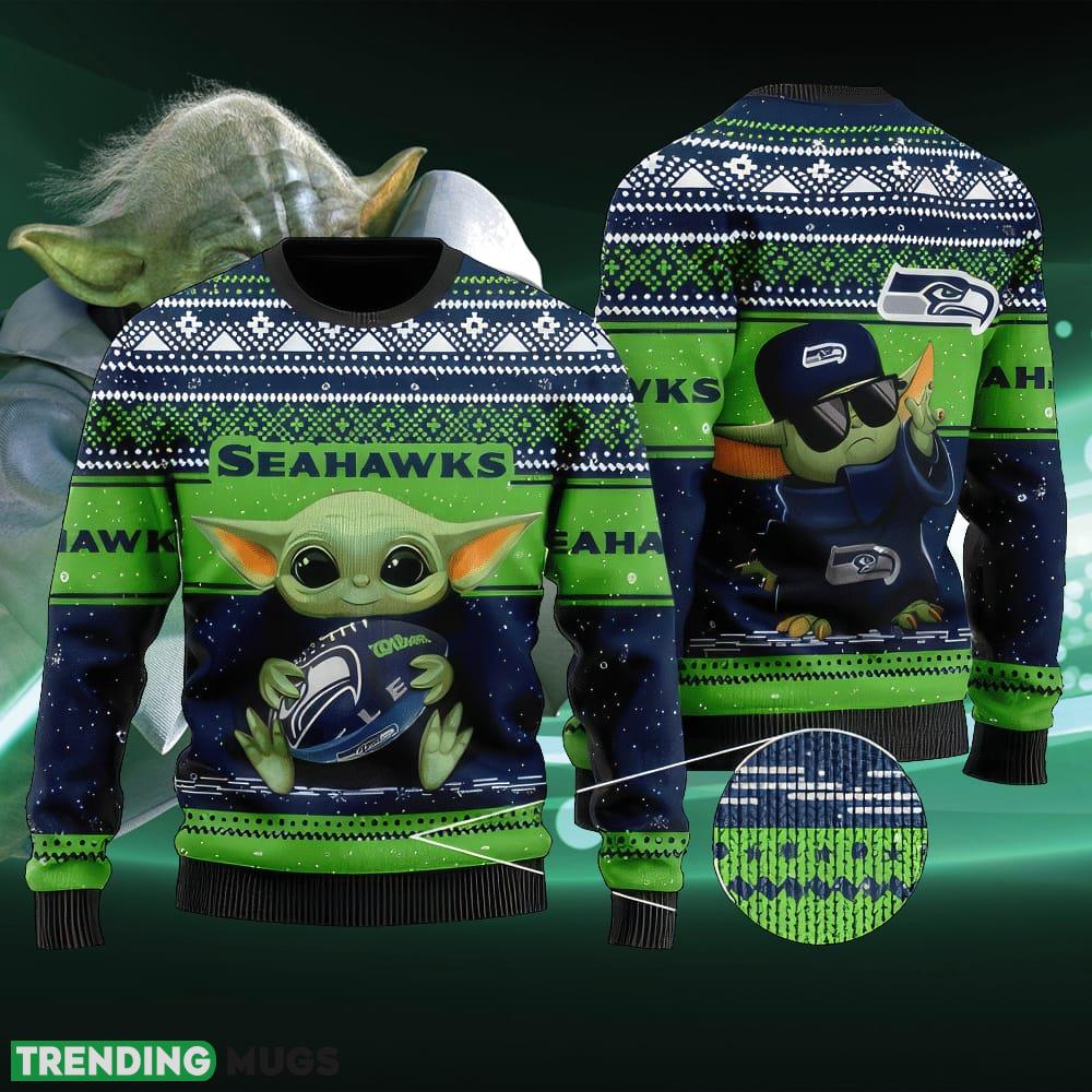 Cute Baby Yoda NFL Seattle Seahawks Ugly Christmas Sweater Comfort - Cute Baby Yoda NFL Seattle Seahawks Ugly Christmas Sweater Comfort Cute Baby Yoda NFL Seattle Seahawks Ugly Christmas Sweater Comfort - Cute Baby Yoda NFL Seattle Seahawks Ugly Christmas Sweater Comfort