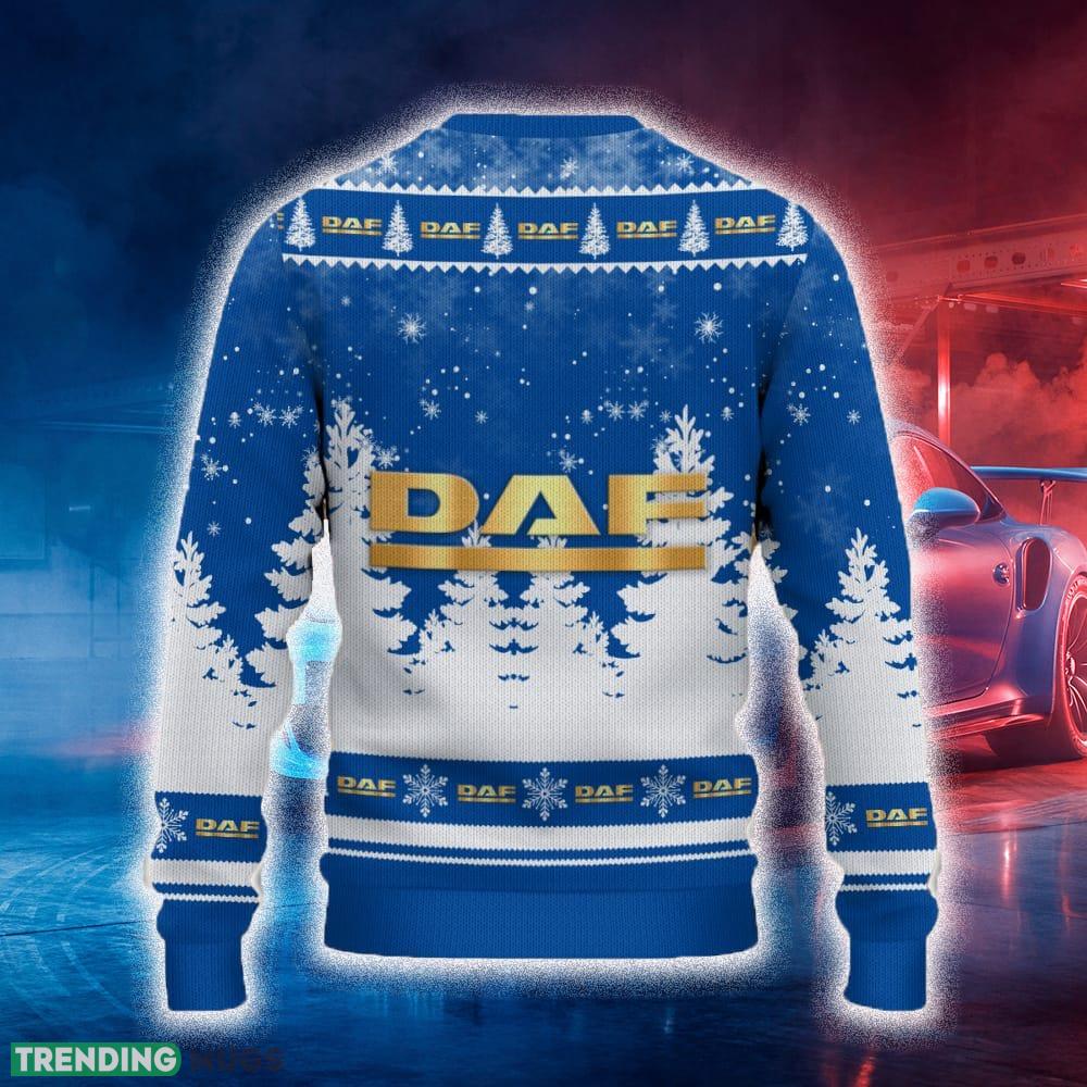 DAF Trucks Ugly Christmas Sweater Tree Santa Hat Car For Fans Gift Familys Holidays 3D Sweater DAF Trucks Ugly Christmas Sweater Tree Santa Hat Car For Fans Gift Familys Holidays 3D Sweater