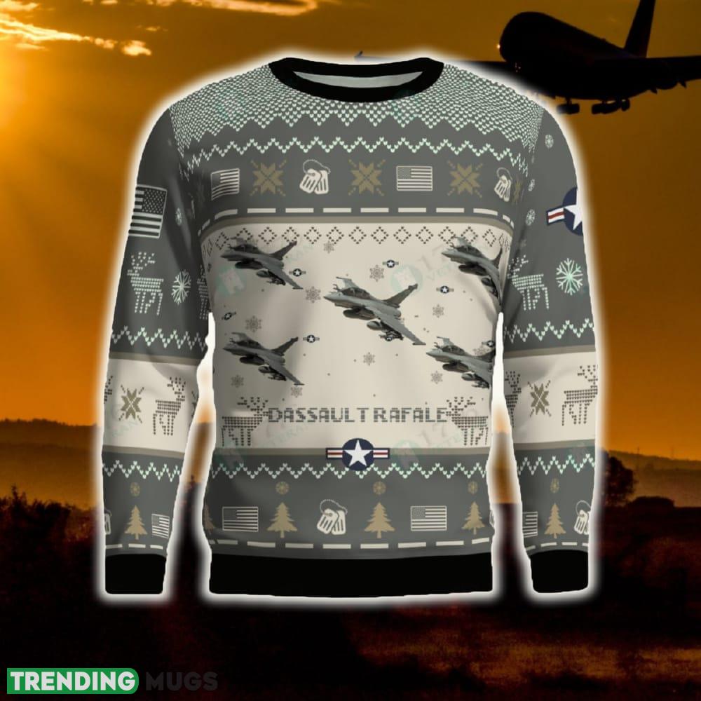 Dassault Rafale Combat Aircraft Ugly Sweater Gift For Men And Women Gift Veteran Christmas - Dassault Rafale Combat Aircraft Ugly Sweater 2 Dassault Rafale Combat Aircraft Ugly Sweater Gift For Men And Women Gift Veteran Christmas - Dassault Rafale Combat Aircraft Ugly Sweater 2