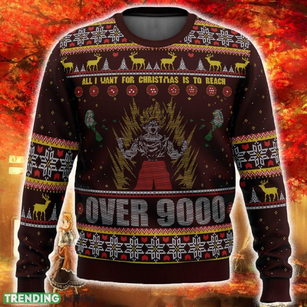 DBZ Goku Over 9000 Dragon Ball Z Ugly Christmas Sweater Funny Gift For Men And Women Fans - DBZ Goku Over 9000 Dragon Ball Z Ugly Christmas Sweater Funny Gift For Men And Women Fans DBZ Goku Over 9000 Dragon Ball Z Ugly Christmas Sweater Funny Gift For Men And Women Fans - DBZ Goku Over 9000 Dragon Ball Z Ugly Christmas Sweater Funny Gift For Men And Women Fans