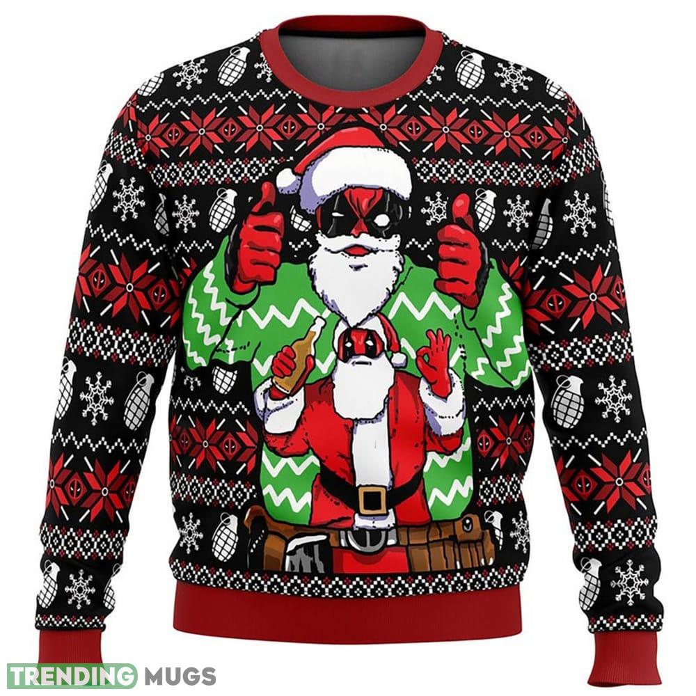 Deadpools Marvels Christmas Sweater Ugly Knitted Sweater Christmas - Deadpools Marvels Ugly Christmas Sweater, Christmas Sweater, Ugly Knitted Sweater, Christmas Sweatshirt_1