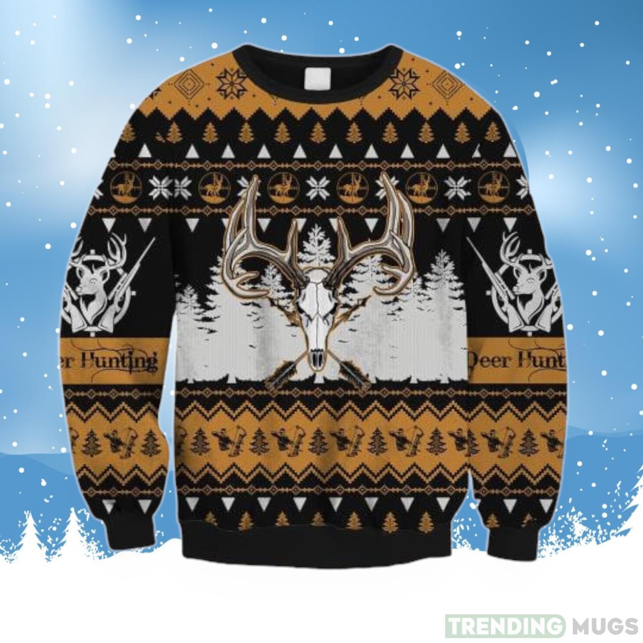 Deer Hunting Ugly Christmas Sweater For Men & Women Product Photo 1 Deer Hunting Ugly Christmas Sweater For Men & Women Product Photo 1