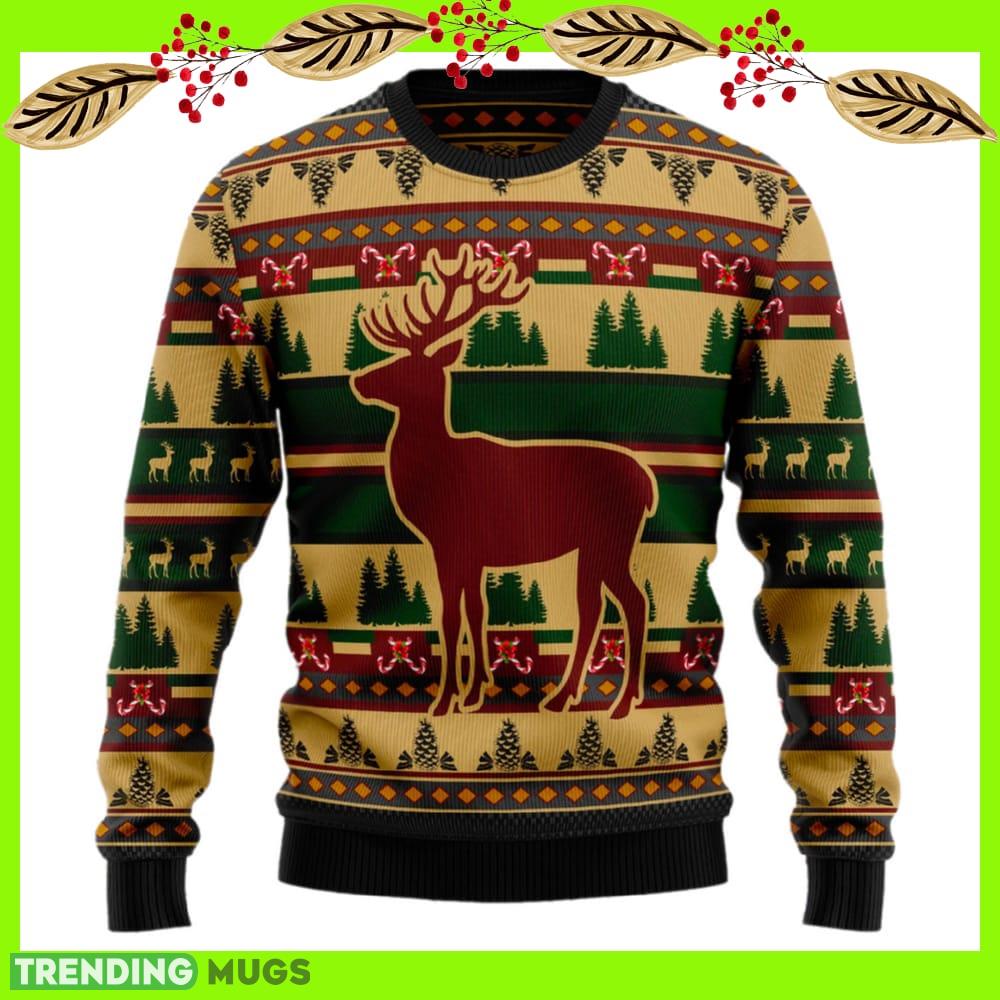 Deer Pattern Ugly Christmas Sweater New For Men And Women Gift Holidays Christmas - Deer Pattern Ugly Christmas Sweater For Men & Women Christmas Gift Sweater US2486_1 Deer Pattern Ugly Christmas Sweater New For Men And Women Gift Holidays Christmas - Deer Pattern Ugly Christmas Sweater For Men & Women Christmas Gift Sweater US2486_1