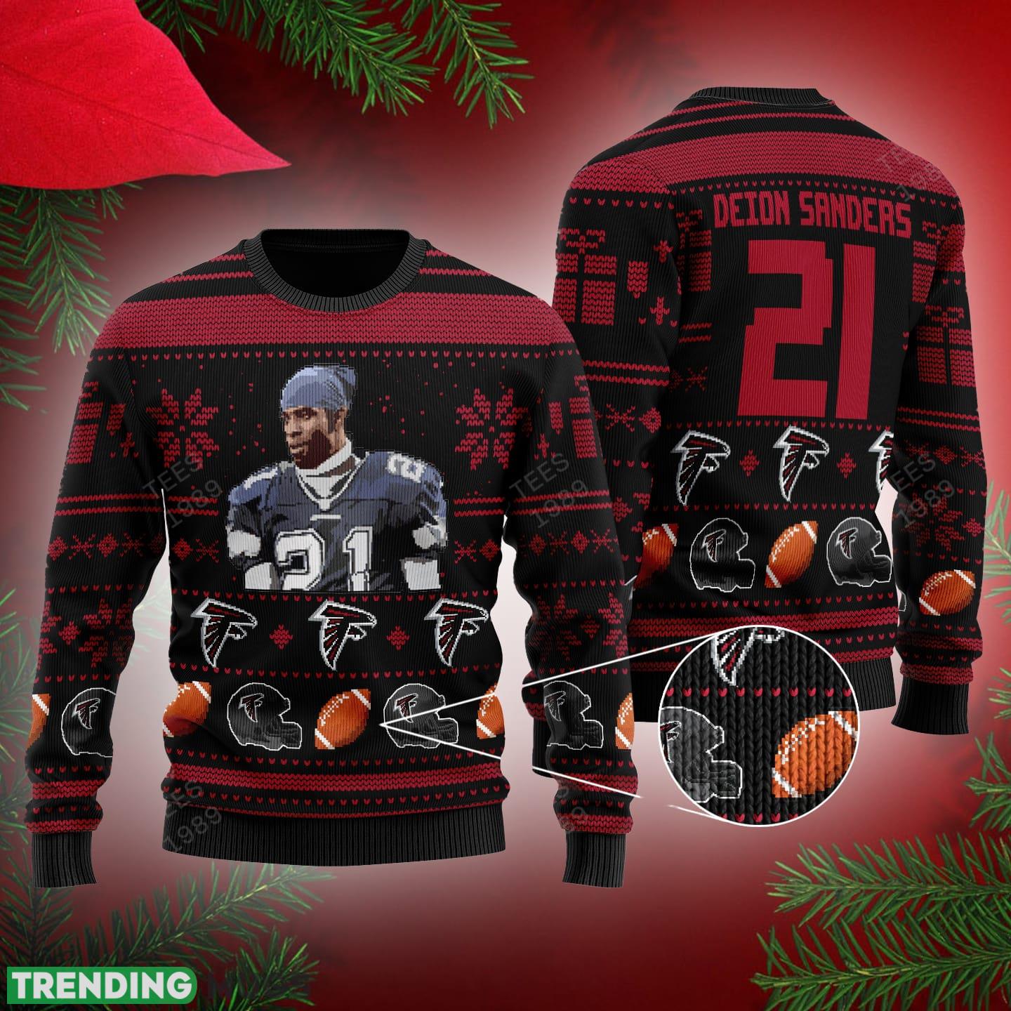 Deion Jones atlanta falcons NFL Ugly Christmas Sweater For Men And Women - Deion Jones atlanta falcons NFL Ugly Christmas Sweater For Men And Women Deion Jones atlanta falcons NFL Ugly Christmas Sweater For Men And Women - Deion Jones atlanta falcons NFL Ugly Christmas Sweater For Men And Women