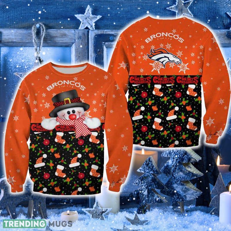 Denver Broncos Christmas Snowman Ornament Sweater New For Men And Women Gift Holidays - Denver Broncos Christmas Snowman Ornament Sweater New For Men And Women Gift Holidays Denver Broncos Christmas Snowman Ornament Sweater New For Men And Women Gift Holidays - Denver Broncos Christmas Snowman Ornament Sweater New For Men And Women Gift Holidays