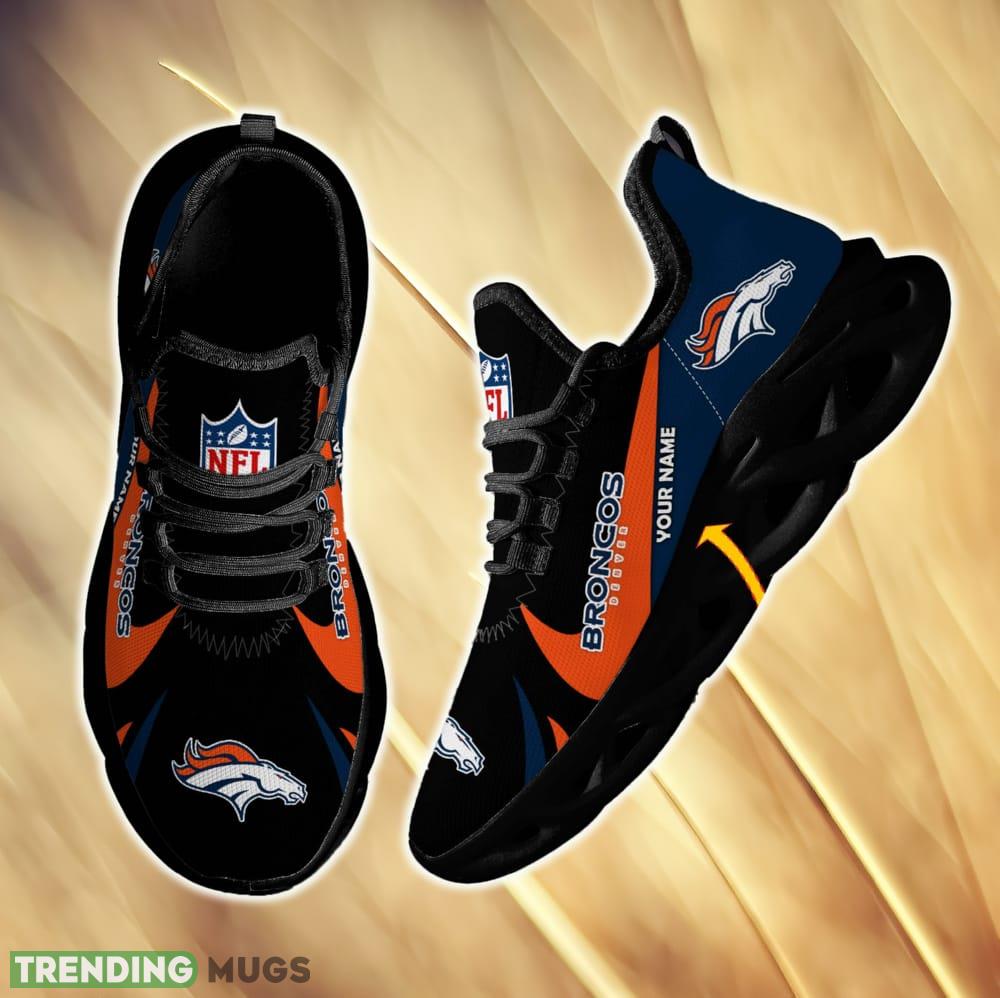 Denver Broncos Runners For Fans Custom Name Max Soul Sneakers New Gift Men And Women Clunky Shoes Max Soul Denver Broncos Runners For Fans Custom Name Max Soul Sneakers New Gift Men And Women Clunky Shoes Max Soul