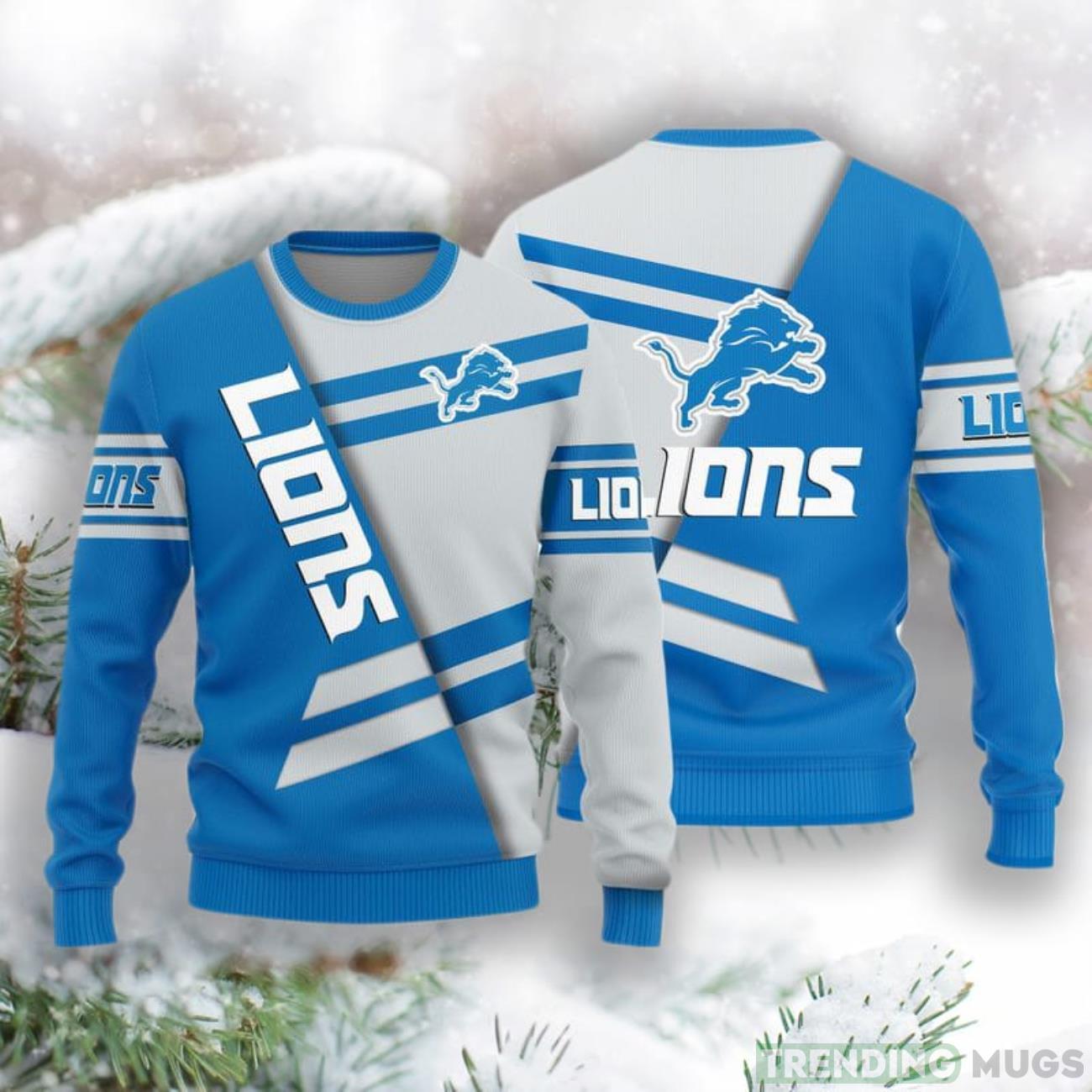 Detroit Lions Basic Pattern New Style Knitted Sweater Product Photo 1 Detroit Lions Basic Pattern New Style Knitted Sweater Product Photo 1