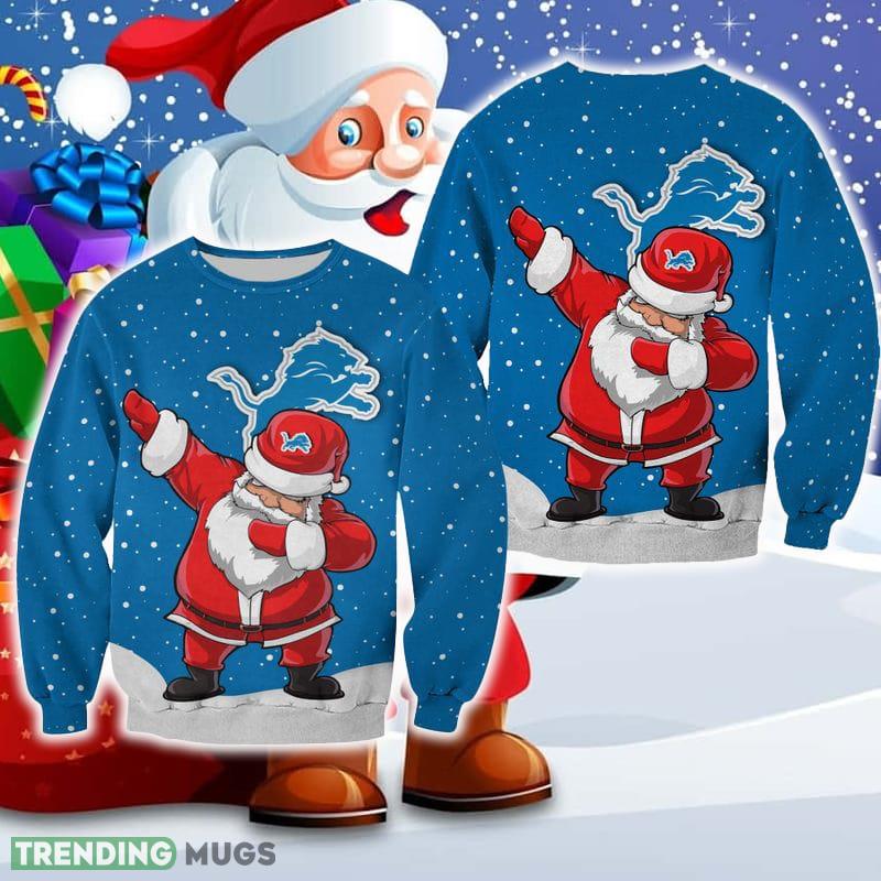 Detroit Lions Christmas Dab Santa Ugly Sweater For Fans AOP Gift Holidays - Detroit Lions Christmas Dab Santa Ugly Sweater For Fans AOP Gift Holidays Detroit Lions Christmas Dab Santa Ugly Sweater For Fans AOP Gift Holidays - Detroit Lions Christmas Dab Santa Ugly Sweater For Fans AOP Gift Holidays