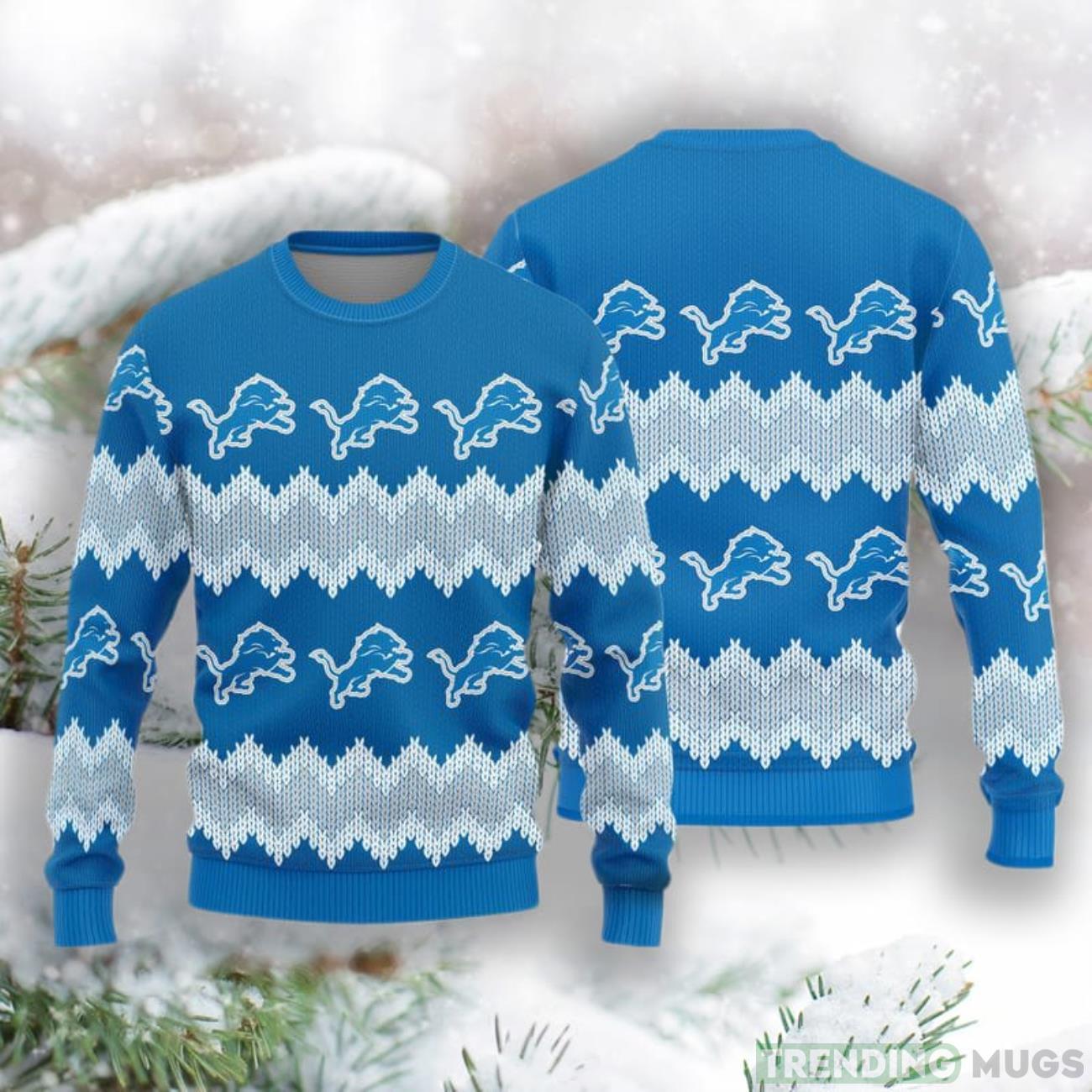 Detroit Lions Christmas Pattern Knitted Sweater Limited Edition Product Photo 1