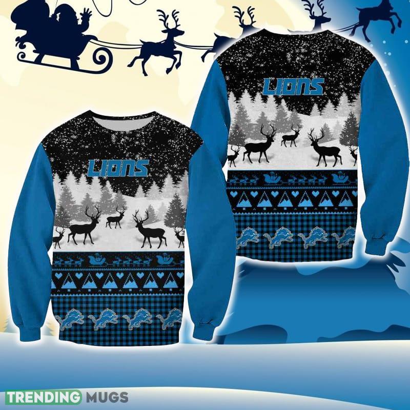 Detroit Lions Christmas Reindeer Fun All Over Print 3D Sweater For Fans Gift Christmas - Detroit Lions Christmas Reindeer Fun All Over Print 3D Sweater For Fans Gift Christmas Detroit Lions Christmas Reindeer Fun All Over Print 3D Sweater For Fans Gift Christmas - Detroit Lions Christmas Reindeer Fun All Over Print 3D Sweater For Fans Gift Christmas