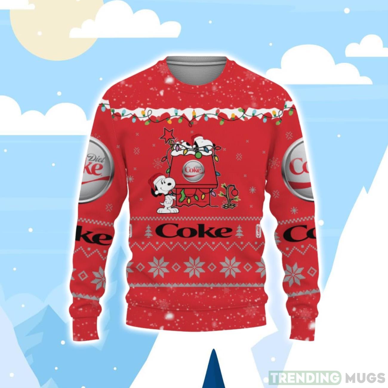 Diet Coke Soft Drink American Whiskey Beers Merry Christmas, Snoopy House Cute Fan Gift Christmas Sweater Product Photo 1 Diet Coke Soft Drink American Whiskey Beers Merry Christmas, Snoopy House Cute Fan Gift Christmas Sweater Product Photo 1