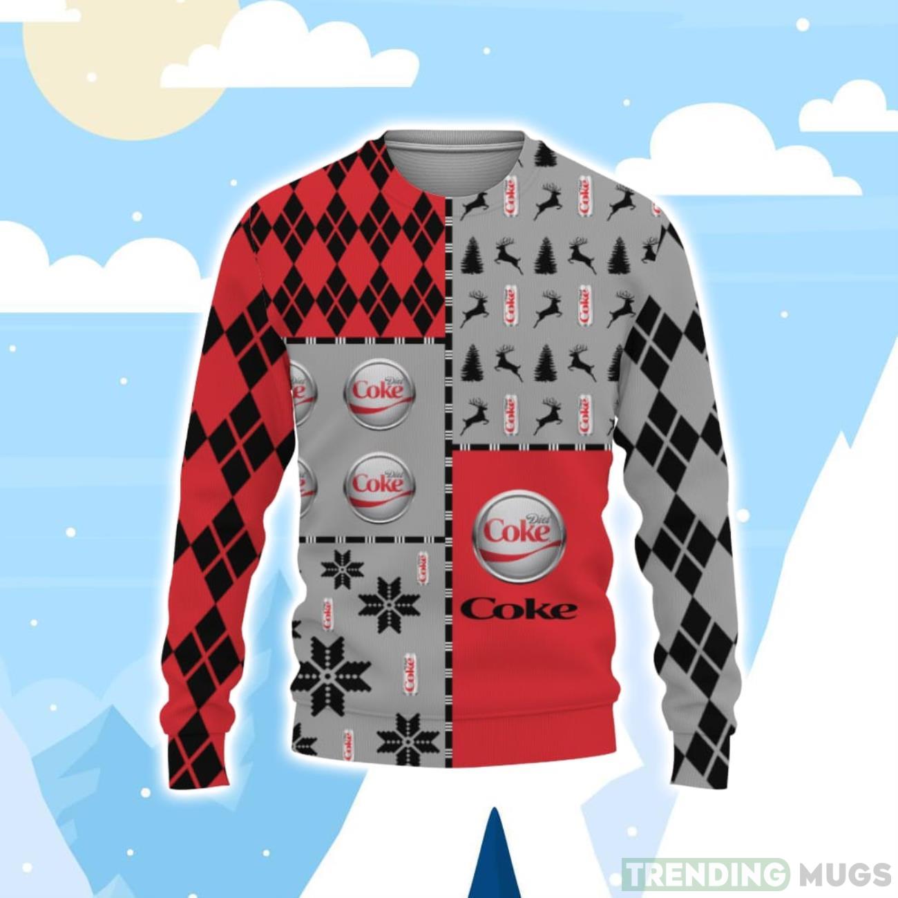 Diet Coke Soft Drink Merry Christmas Whiskey And Beers Christmas Sweater Product Photo 1 Diet Coke Soft Drink Merry Christmas Whiskey And Beers Christmas Sweater Product Photo 1