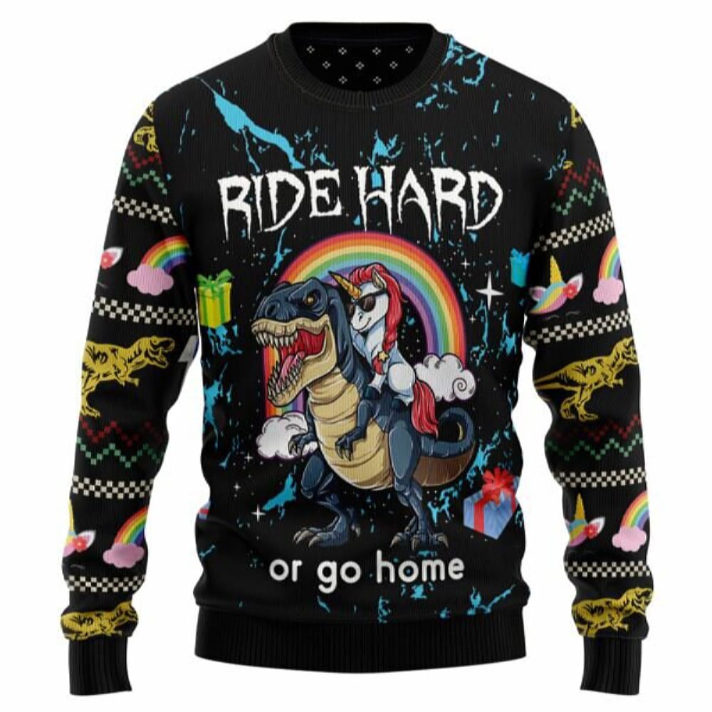 Dinosaur Unicorn Ride Hard Ugly Christmas Dinosaur Unicorn Lover Sweater Christmas Sweater Christmas Gift Sweatshirt - 221123-113012 Dinosaur Unicorn Ride Hard Ugly Christmas Dinosaur Unicorn Lover Sweater Christmas Sweater Christmas Gift Sweatshirt - 221123-113012