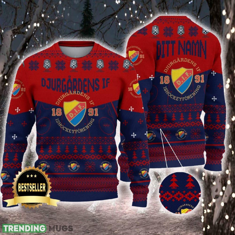 Djurgårdens IF Ugly Christmas Sweater Logo Custom Name Gift Fans - Djurgårdens IF Ugly Christmas Sweater Logo Custom Name Gift Fans Djurgårdens IF Ugly Christmas Sweater Logo Custom Name Gift Fans - Djurgårdens IF Ugly Christmas Sweater Logo Custom Name Gift Fans