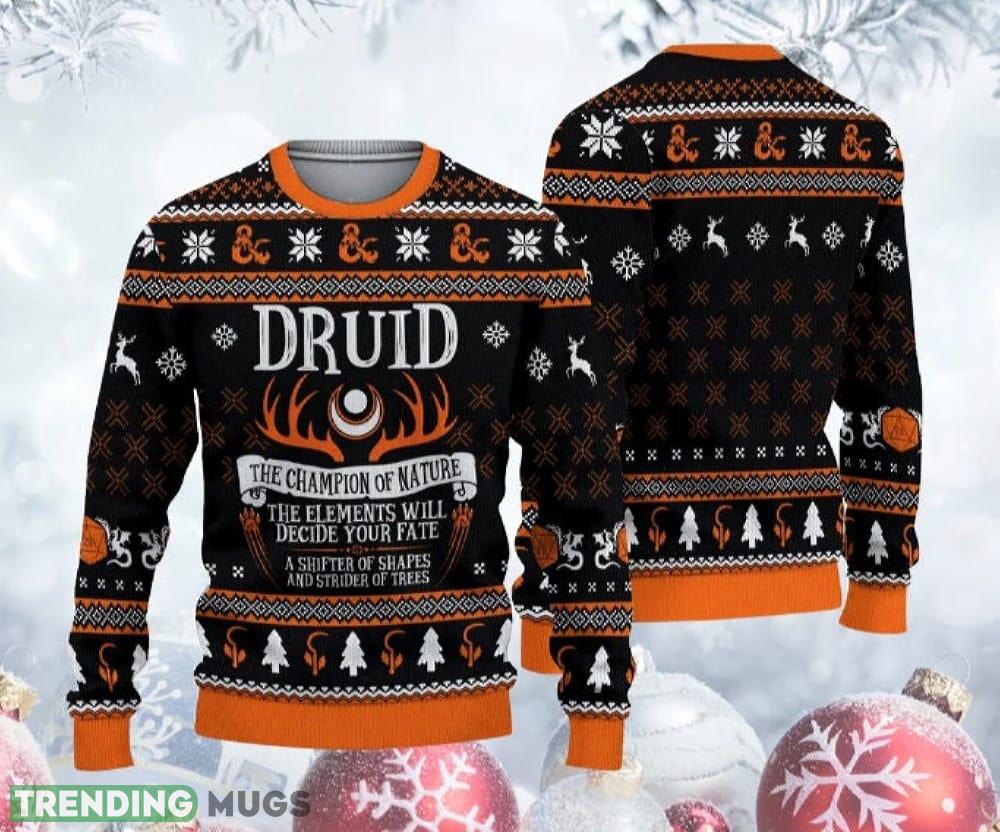 Dnd Classes Druid Dnd Classes Druid Ugly Gift For Xmas Merry Christmas 2023 - Dnd Classes Druid Dnd Classes Druid Ugly Gift For Xmas Merry Christmas 2023