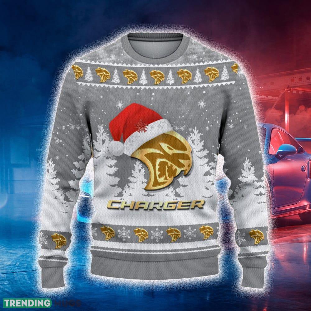 Dodge Charger Ugly Christmas Sweater Tree Santa Hat Car For Fans Gift Familys Holidays - Dodge Charger Ugly Christmas Sweater_2 Dodge Charger Ugly Christmas Sweater Tree Santa Hat Car For Fans Gift Familys Holidays - Dodge Charger Ugly Christmas Sweater_2