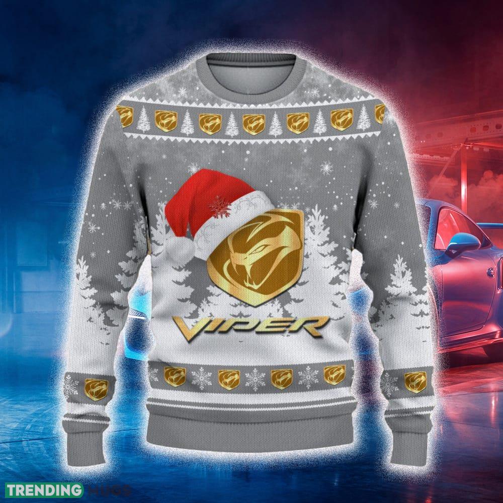 Dodge Viper Ugly Christmas Sweater Tree Santa Hat Car For Fans Gift Familys Holidays - Dodge Viper Ugly Christmas Sweater_2 Dodge Viper Ugly Christmas Sweater Tree Santa Hat Car For Fans Gift Familys Holidays - Dodge Viper Ugly Christmas Sweater_2