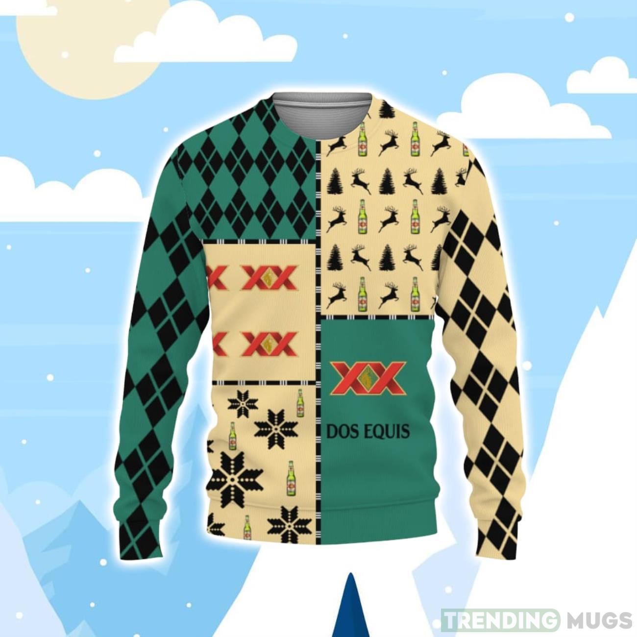 Dos Equis Beers Merry Christmas Whiskey And Beers Christmas Sweater Product Photo 1 Dos Equis Beers Merry Christmas Whiskey And Beers Christmas Sweater Product Photo 1