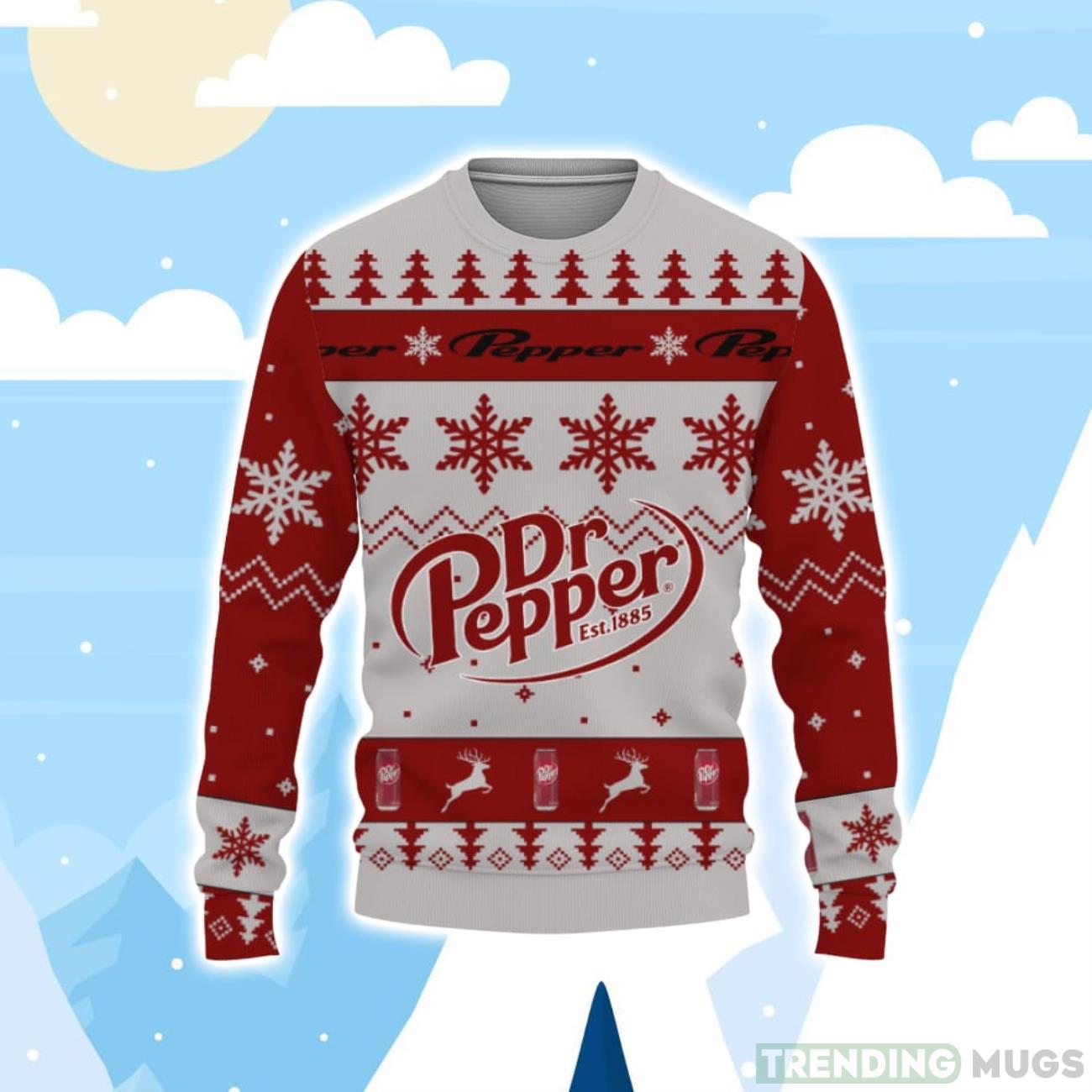 Dr Pepper Soft Drink Merry Christmas Unisex Gift Fan Christmas Sweater Product Photo 1 Dr Pepper Soft Drink Merry Christmas Unisex Gift Fan Christmas Sweater Product Photo 1