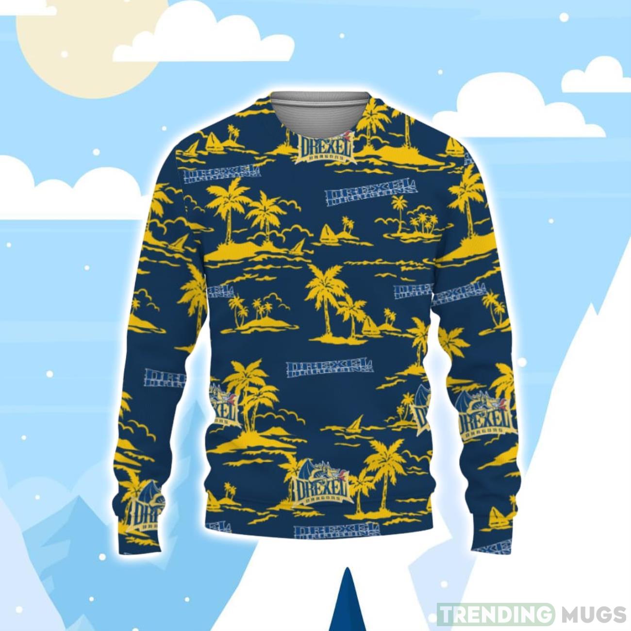 Drexel Dragons Hawaiian Aloha Hawaii Beach Christmas Sweater Product Photo 1 Drexel Dragons Hawaiian Aloha Hawaii Beach Christmas Sweater Product Photo 1