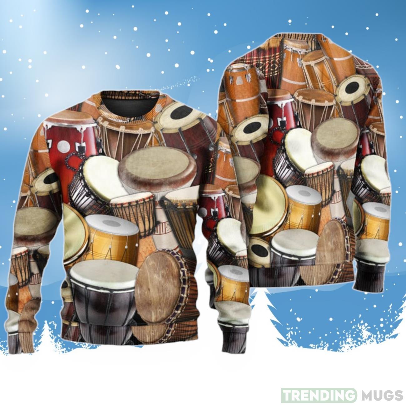 Drum It's Not A Hobby It's A Lifestyle Ugly Christmas Sweater For Men & Women Product Photo 1 Drum It's Not A Hobby It's A Lifestyle Ugly Christmas Sweater For Men & Women Product Photo 1