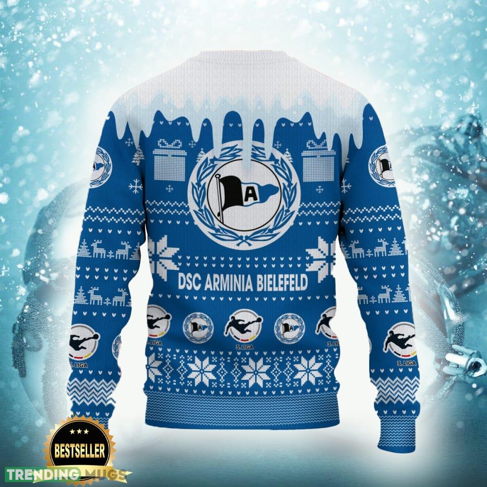 DSC Arminia Bielefeld Logo Ugly Christmas Sweater New Gift For Men And Women Custom Name 3D Sweater DSC Arminia Bielefeld Logo Ugly Christmas Sweater New Gift For Men And Women Custom Name 3D Sweater