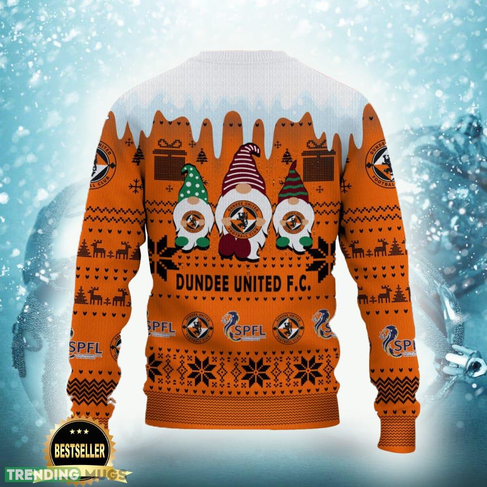 Dundee United FC Logo Ugly Christmas Sweater New Gift For Men And Women Custom Name 3D Sweater Dundee United FC Logo Ugly Christmas Sweater New Gift For Men And Women Custom Name 3D Sweater