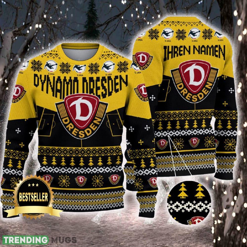 Dynamo Dresden Ugly Christmas Sweater Logo Custom Name Gift Fans - Dynamo Dresden Ugly Christmas Sweater Logo Custom Name Gift Fans Dynamo Dresden Ugly Christmas Sweater Logo Custom Name Gift Fans - Dynamo Dresden Ugly Christmas Sweater Logo Custom Name Gift Fans