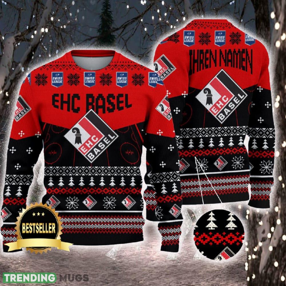 EHC Basel Ugly Christmas Sweater Logo Custom Name Gift Fans - EHC Basel Ugly Christmas Sweater Logo Custom Name Gift Fans EHC Basel Ugly Christmas Sweater Logo Custom Name Gift Fans - EHC Basel Ugly Christmas Sweater Logo Custom Name Gift Fans