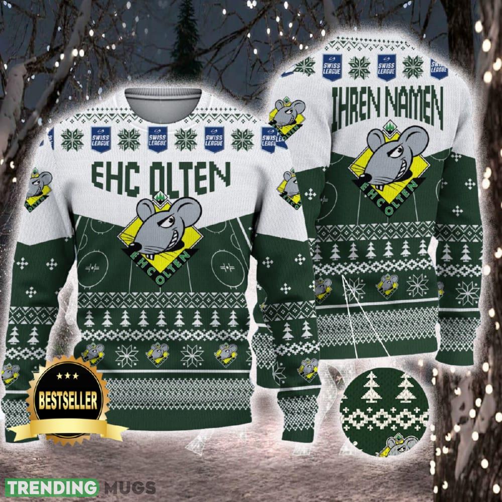 EHC Olten Ugly Christmas Sweater Logo Custom Name Gift Fans - EHC Olten Ugly Christmas Sweater Logo Custom Name Gift Fans EHC Olten Ugly Christmas Sweater Logo Custom Name Gift Fans - EHC Olten Ugly Christmas Sweater Logo Custom Name Gift Fans