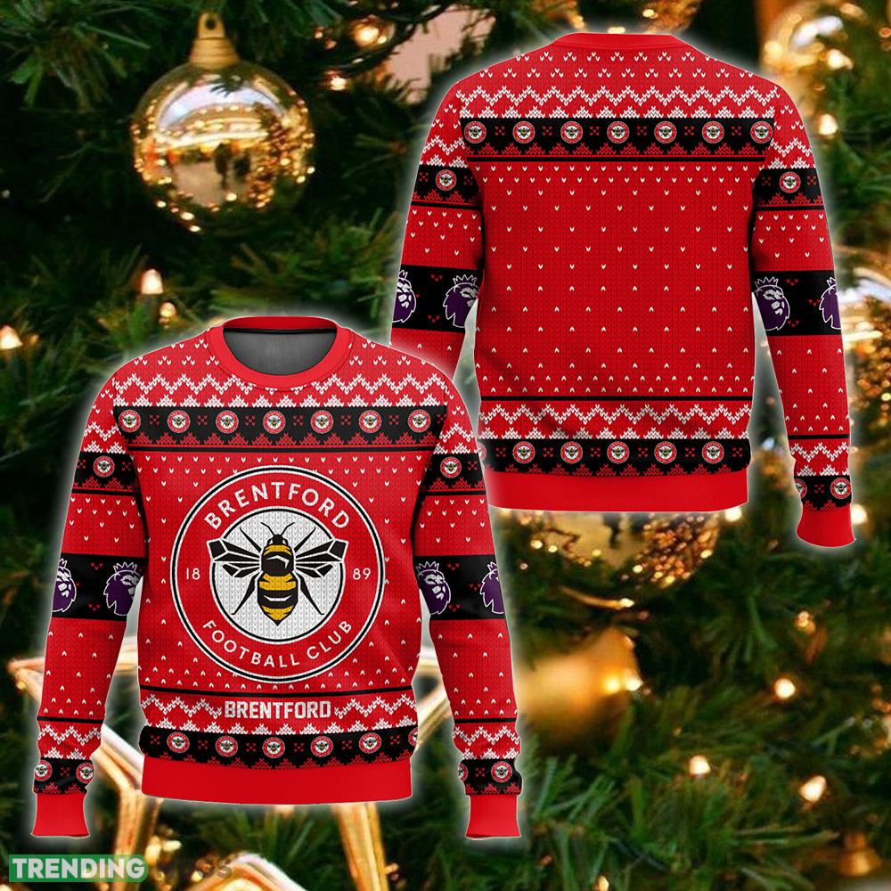 EPL Brentford Christmas Sweater New Fashion Gift For Men And Women Fans - EPL Brentford Christmas Sweater_ 1 EPL Brentford Christmas Sweater New Fashion Gift For Men And Women Fans - EPL Brentford Christmas Sweater_ 1