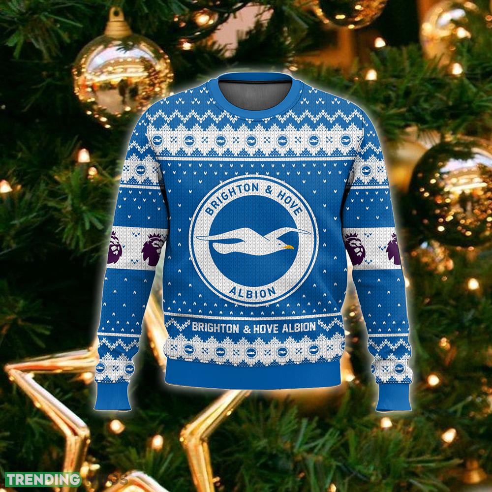 EPL Brighton & Hove Albion Christmas Sweater New Fashion Gift For Men And Women Fans 3D Sweater EPL Brighton & Hove Albion Christmas Sweater New Fashion Gift For Men And Women Fans 3D Sweater