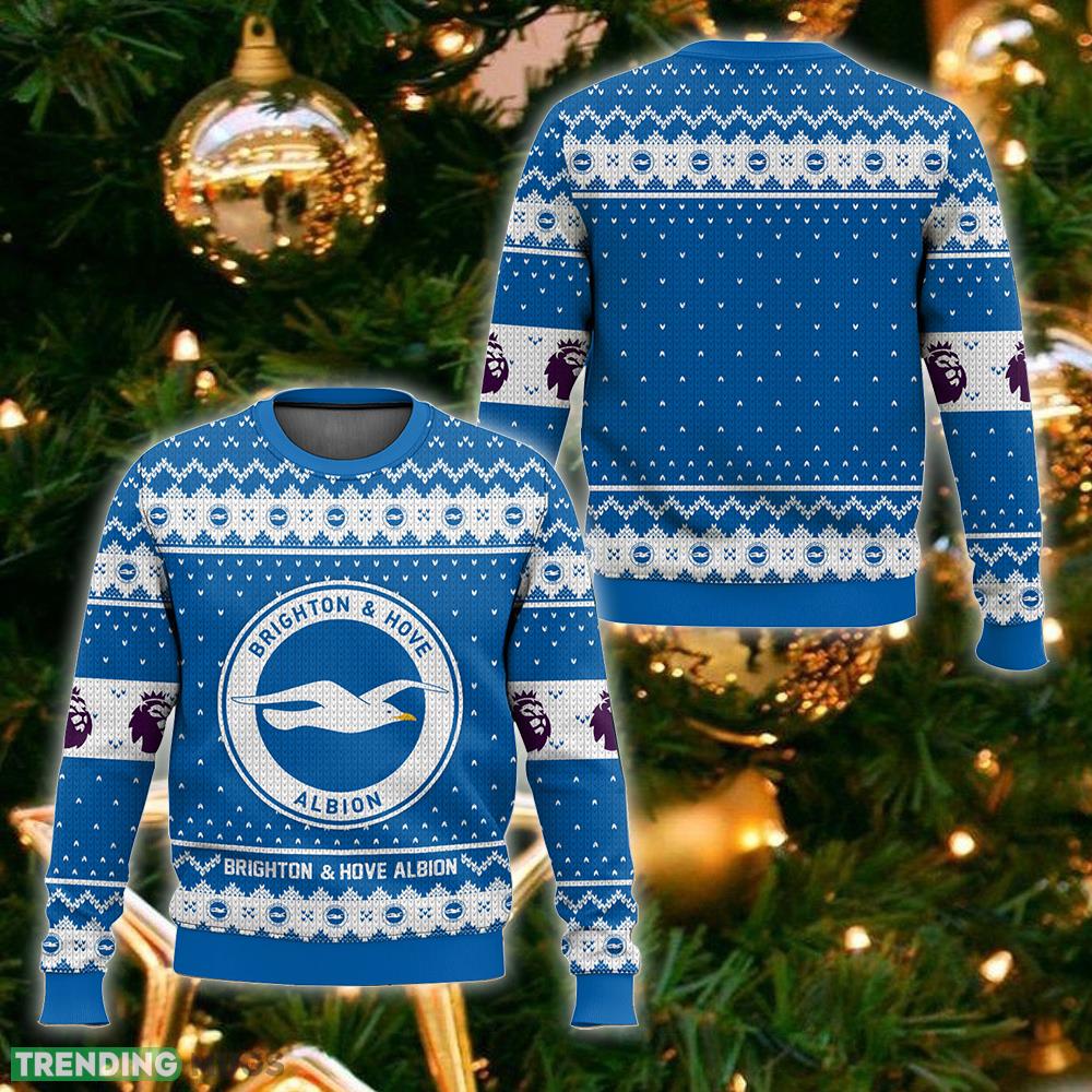 EPL Brighton & Hove Albion Christmas Sweater New Fashion Gift For Men And Women Fans - EPL Brighton & Hove Albion Christmas Sweater_ 1 EPL Brighton & Hove Albion Christmas Sweater New Fashion Gift For Men And Women Fans - EPL Brighton & Hove Albion Christmas Sweater_ 1