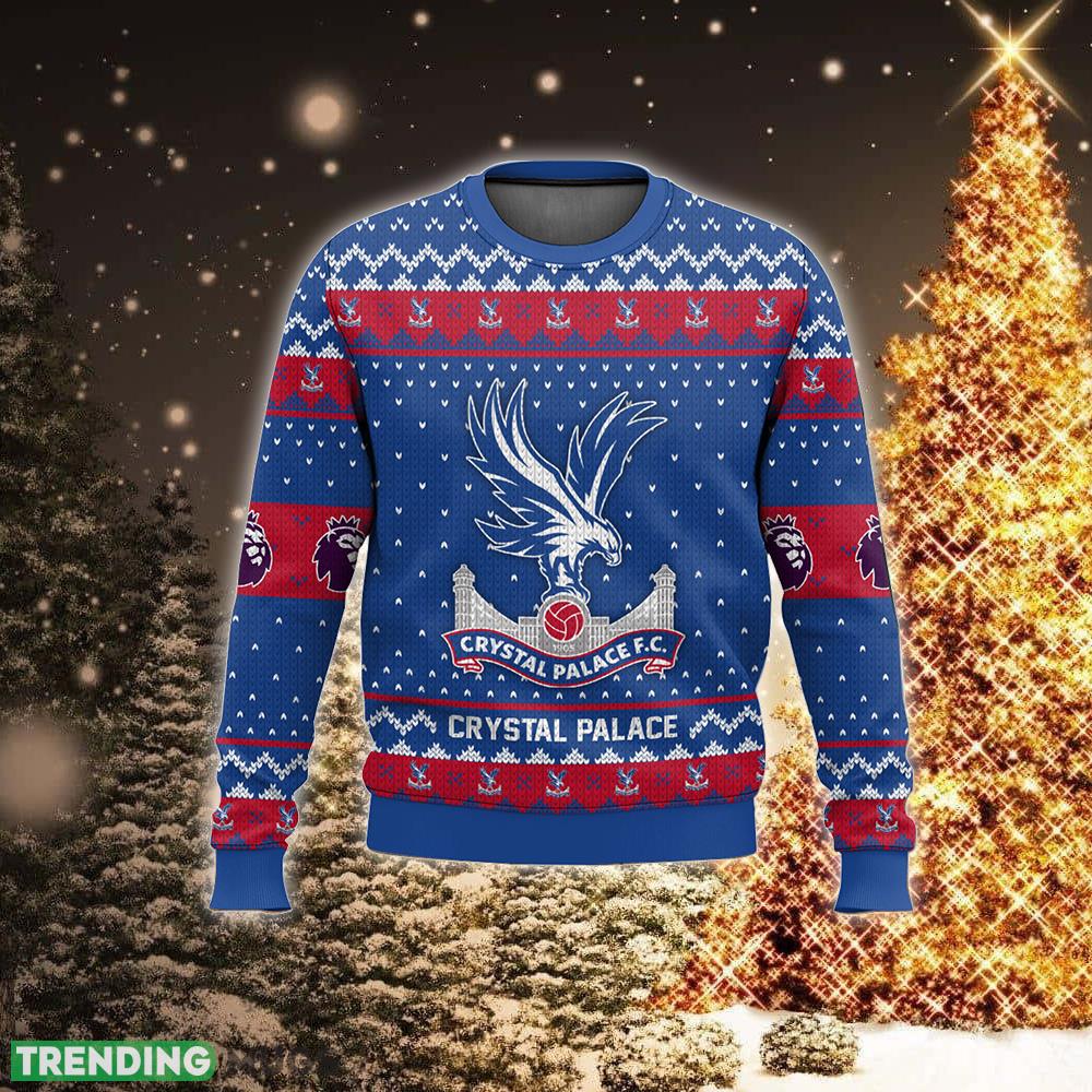 EPL Crystal Palace Style Xmas Ugly 3D Sweater For Men And Women 3D Sweater EPL Crystal Palace Style Xmas Ugly 3D Sweater For Men And Women 3D Sweater