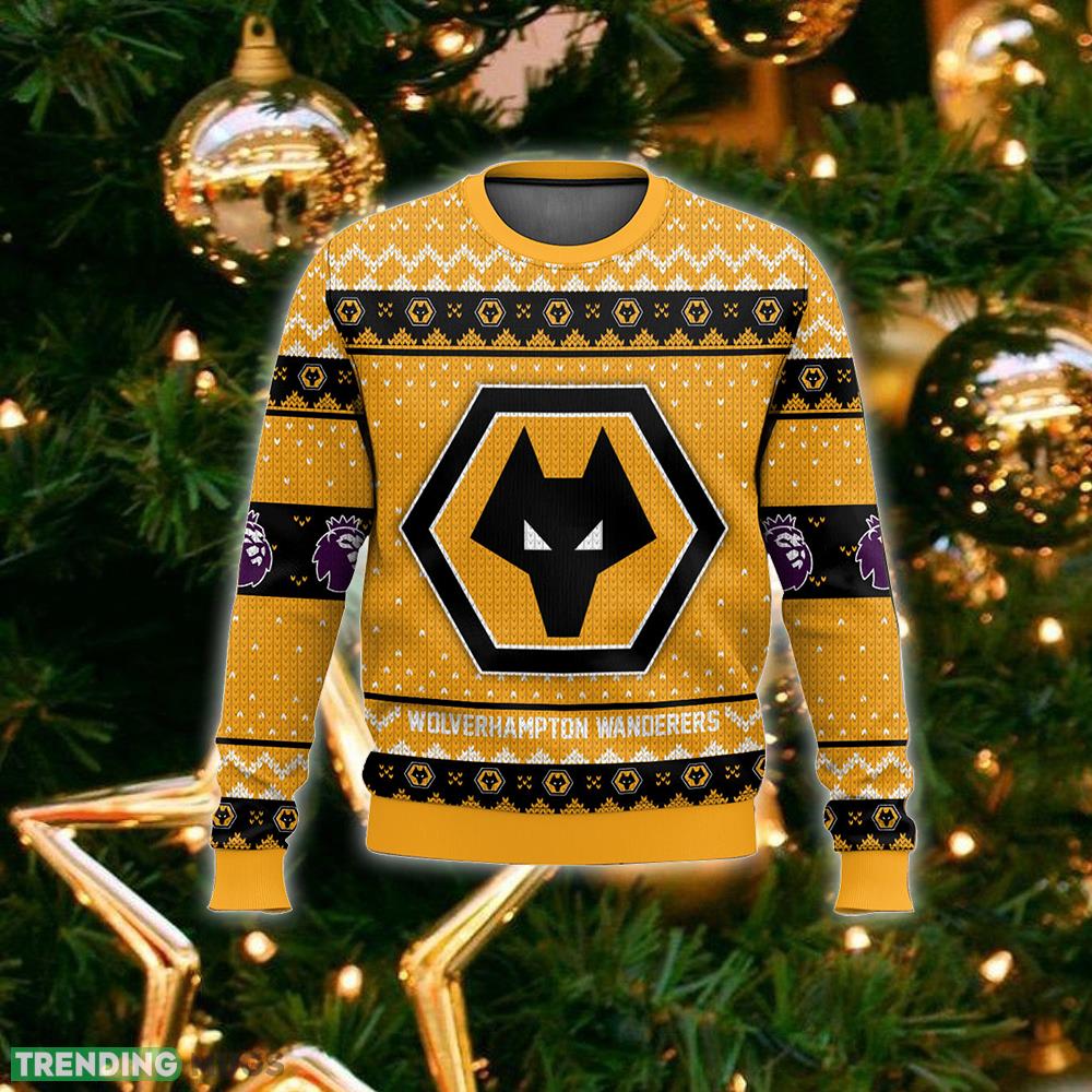 EPL Wolverhampton Wanderers Christmas Sweater New Fashion Gift For Men And Women Fans 3D Sweater EPL Wolverhampton Wanderers Christmas Sweater New Fashion Gift For Men And Women Fans 3D Sweater