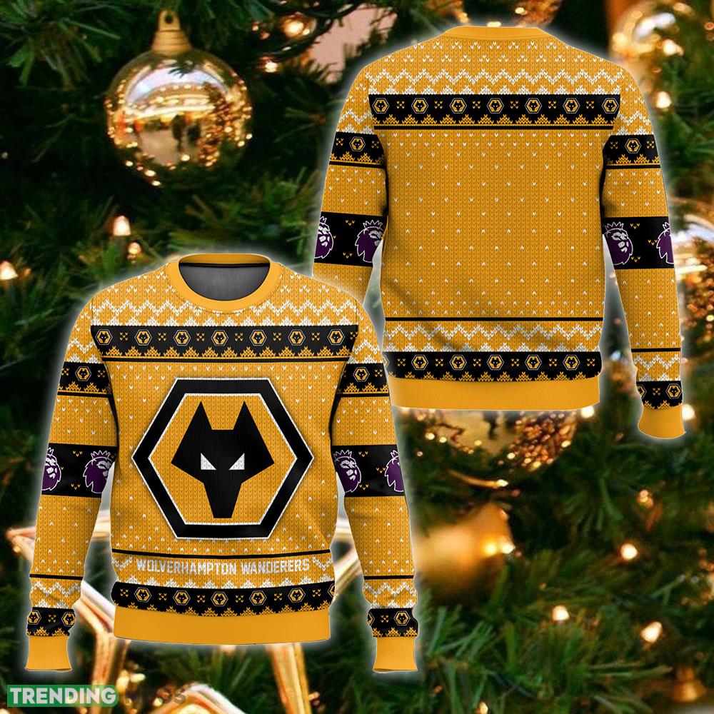 EPL Wolverhampton Wanderers Christmas Sweater New Fashion Gift For Men And Women Fans - EPL Wolverhampton Wanderers Christmas Sweater_ 1 EPL Wolverhampton Wanderers Christmas Sweater New Fashion Gift For Men And Women Fans - EPL Wolverhampton Wanderers Christmas Sweater_ 1