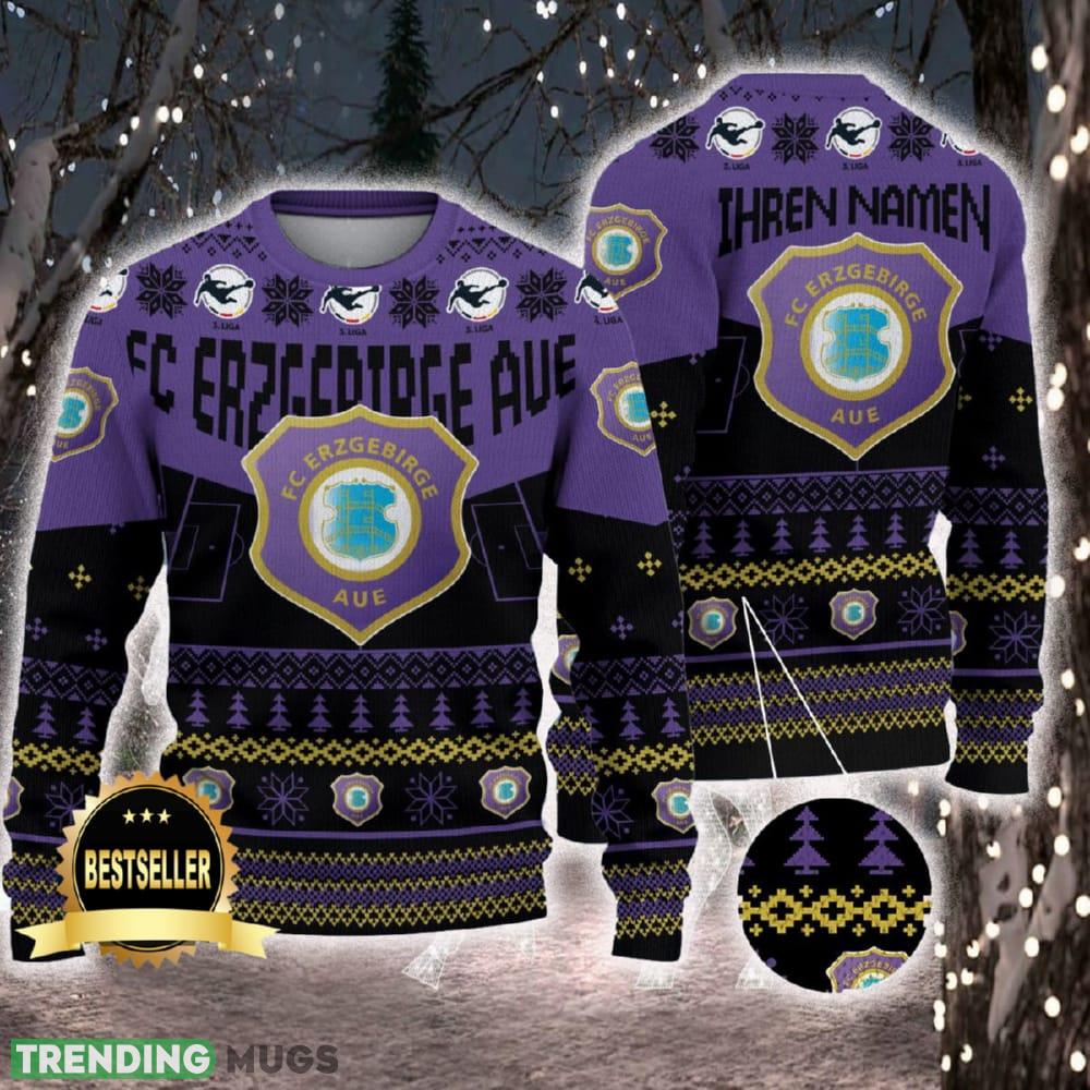 Erzgebirge Aue Ugly Christmas Sweater Logo Custom Name Gift Fans - Erzgebirge Aue Ugly Christmas Sweater Logo Custom Name Gift Fans Erzgebirge Aue Ugly Christmas Sweater Logo Custom Name Gift Fans - Erzgebirge Aue Ugly Christmas Sweater Logo Custom Name Gift Fans