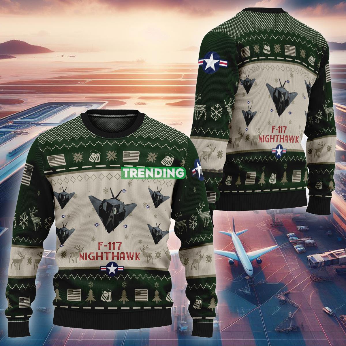 F-117 Nighthawk Aircraft F117 Ugly Christmas Green Sweater For Men And Women - F-117 Nighthawk Aircraft F117 Ugly Christmas Green Sweater For Men And Women F-117 Nighthawk Aircraft F117 Ugly Christmas Green Sweater For Men And Women - F-117 Nighthawk Aircraft F117 Ugly Christmas Green Sweater For Men And Women