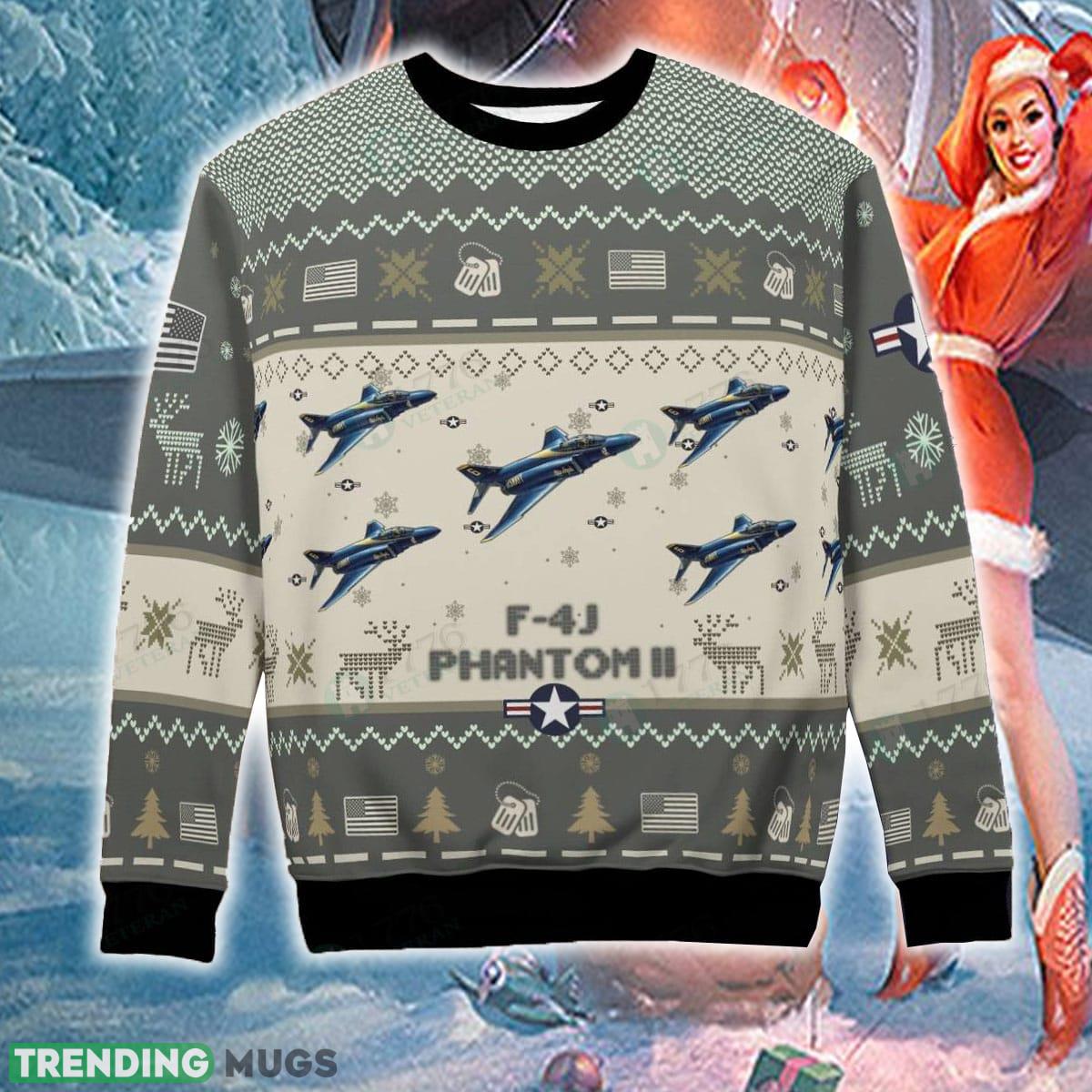 F 4J Phantom II US Navy Blue Angels F4J Aircraft Ugly Christmas Sweater For Men And Women 3D Sweater F 4J Phantom II US Navy Blue Angels F4J Aircraft Ugly Christmas Sweater For Men And Women 3D Sweater