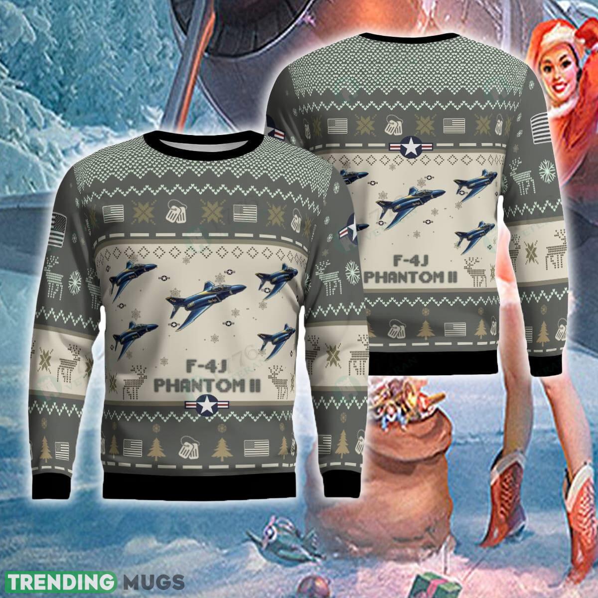 F-4J Phantom II US Navy Blue Angels F4J Aircraft Ugly Christmas Sweater For Men And Women - F-4J Phantom II US Navy Blue Angels F4J Aircraft Ugly Christmas Sweater For Men And Women Photo 1 F-4J Phantom II US Navy Blue Angels F4J Aircraft Ugly Christmas Sweater For Men And Women - F-4J Phantom II US Navy Blue Angels F4J Aircraft Ugly Christmas Sweater For Men And Women Photo 1