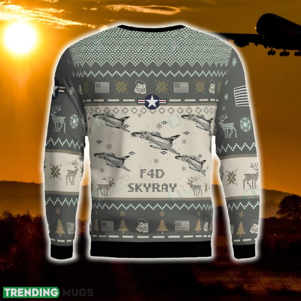 F4D Skyray Combat Aircraft Ugly Sweater Gift For Men And Women Gift Veteran Christmas 3D Sweater F4D Skyray Combat Aircraft Ugly Sweater Gift For Men And Women Gift Veteran Christmas 3D Sweater