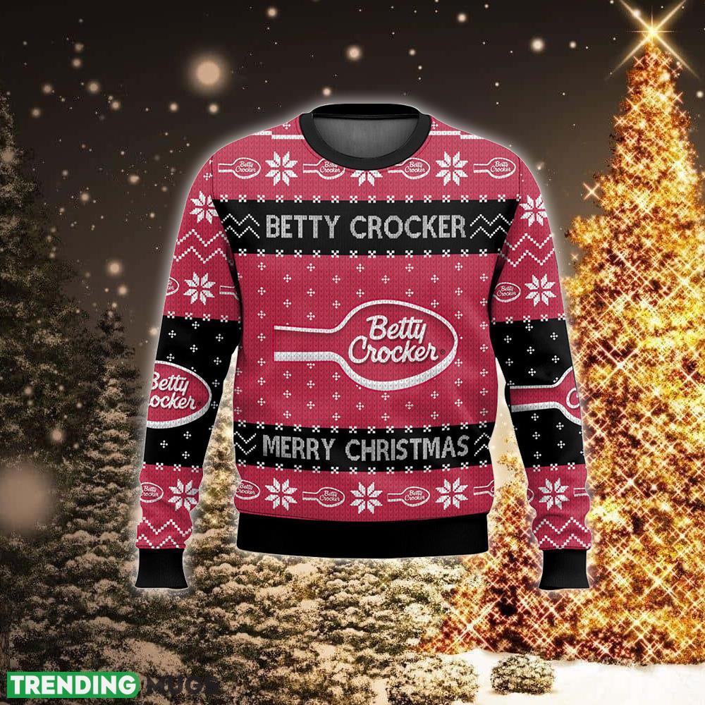 Favorite Food Brands Betty Crocker Woven Knitted Xmas 3D Sweater For Men And Women 3D Sweater Favorite Food Brands Betty Crocker Woven Knitted Xmas 3D Sweater For Men And Women 3D Sweater
