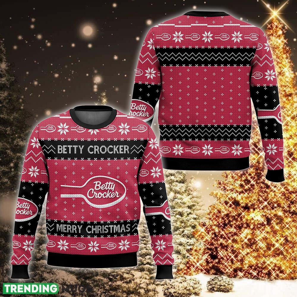 Favorite Food Brands Betty Crocker Woven Knitted Xmas 3D Sweater For Men And Women - Favorite Food Brands Betty Crocker Ugly Christmas Sweater For Men And Women Photo 1 Favorite Food Brands Betty Crocker Woven Knitted Xmas 3D Sweater For Men And Women - Favorite Food Brands Betty Crocker Ugly Christmas Sweater For Men And Women Photo 1