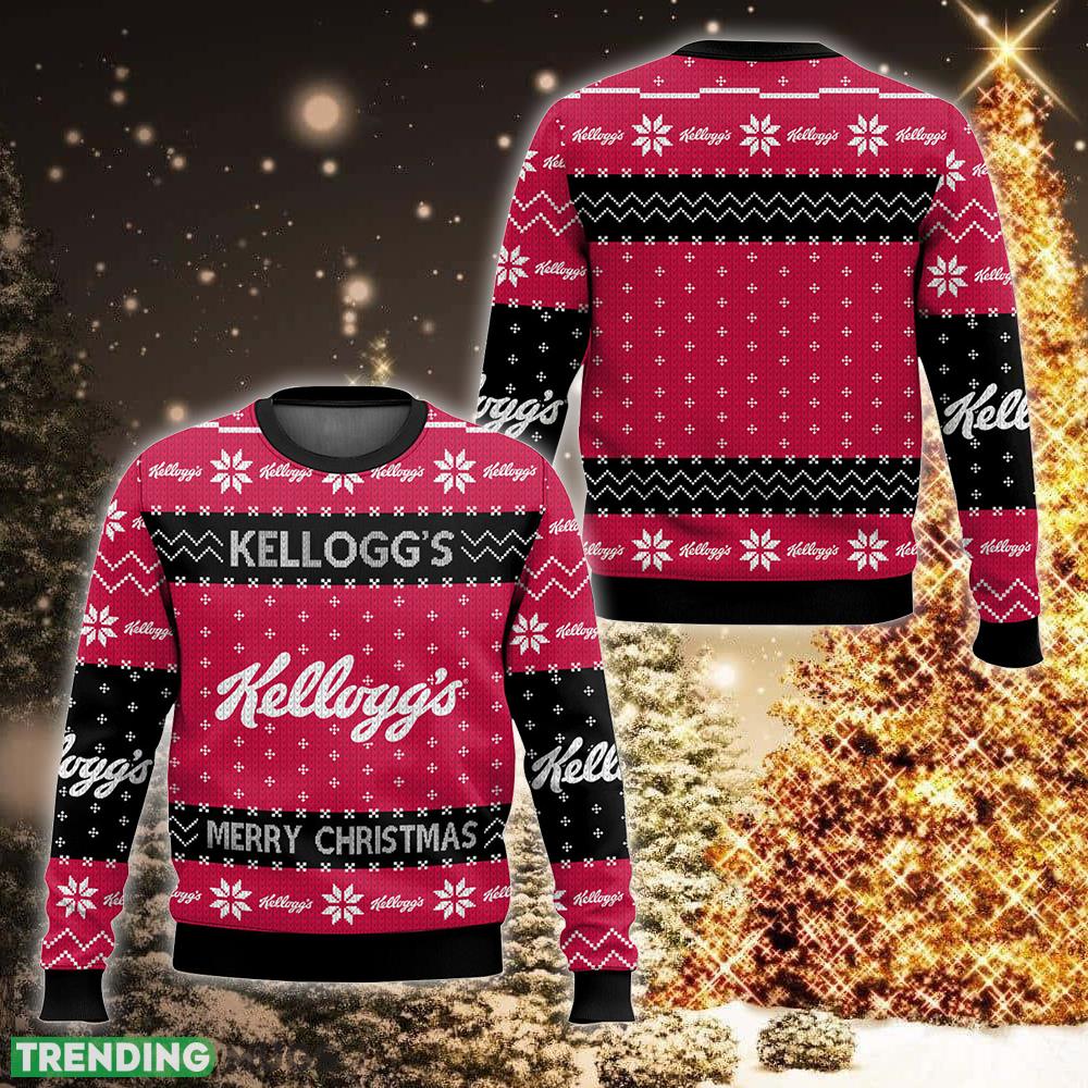 Favorite Food Brands Kellogg’s Craft Ugly Christmas 3D Sweater For Fans - Favorite Food Brands Kellogg’s Ugly Christmas Sweater For Men And Women Photo 1 Favorite Food Brands Kellogg’s Craft Ugly Christmas 3D Sweater For Fans - Favorite Food Brands Kellogg’s Ugly Christmas Sweater For Men And Women Photo 1
