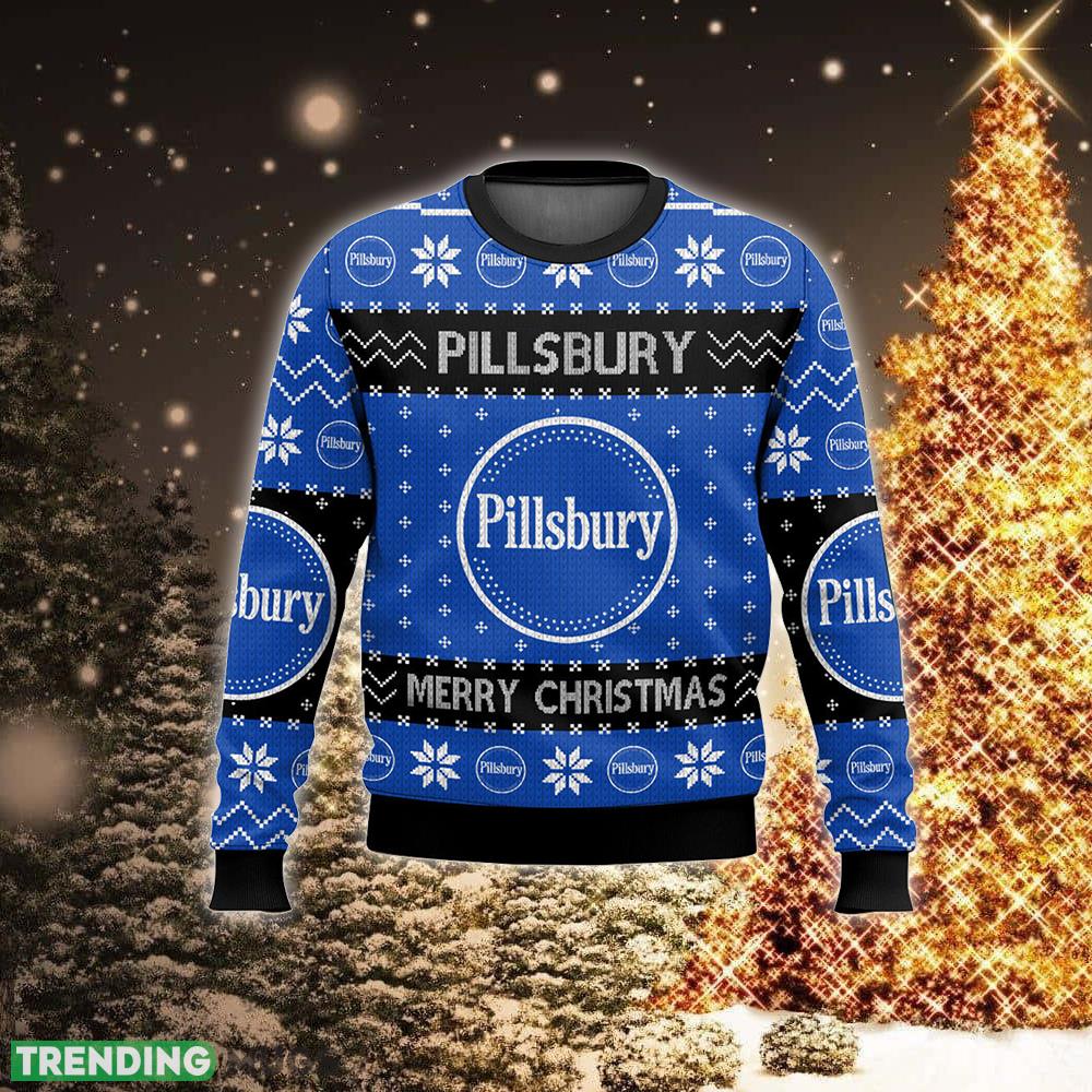Favorite Food Brands Pillsbury Party Knitted Christmas Sweater For Men And Women 3D Sweater Favorite Food Brands Pillsbury Party Knitted Christmas Sweater For Men And Women 3D Sweater