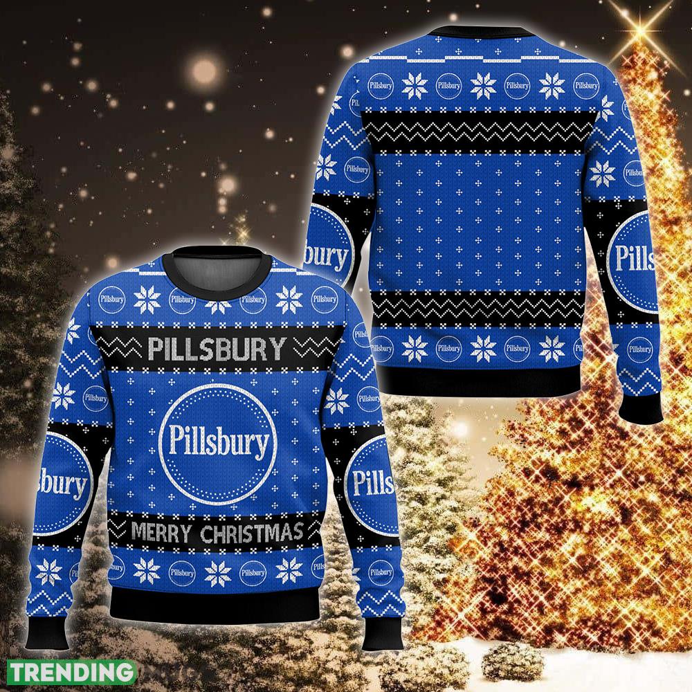 Favorite Food Brands Pillsbury Party Knitted Christmas Sweater For Men And Women - Favorite Food Brands Pillsbury Ugly Christmas Sweater For Men And Women Photo 1 Favorite Food Brands Pillsbury Party Knitted Christmas Sweater For Men And Women - Favorite Food Brands Pillsbury Ugly Christmas Sweater For Men And Women Photo 1