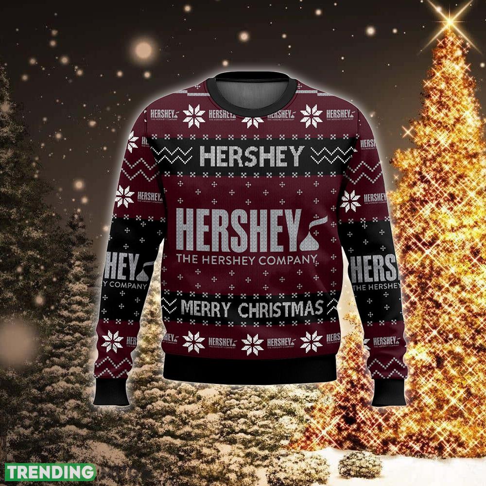 Favorite Food Brands The Hershey Company Accessory Ugly Christmas 3D Sweater Gift For Holidays 3D Sweater Favorite Food Brands The Hershey Company Accessory Ugly Christmas 3D Sweater Gift For Holidays 3D Sweater