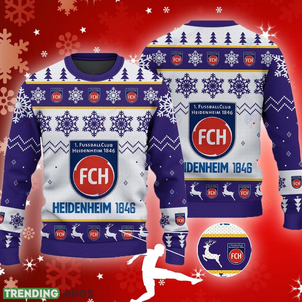 FC Heidenheim 1846 Big Logo Ugly Snowflakes Reindeer Purple Sweater Gift Holidays - FC Heidenheim 1846 Big Logo Ugly Snowflakes Reindeer Purple Sweater Gift Holidays FC Heidenheim 1846 Big Logo Ugly Snowflakes Reindeer Purple Sweater Gift Holidays - FC Heidenheim 1846 Big Logo Ugly Snowflakes Reindeer Purple Sweater Gift Holidays
